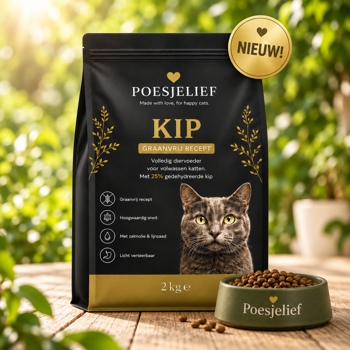 Premium Kat Graanvrij Kip