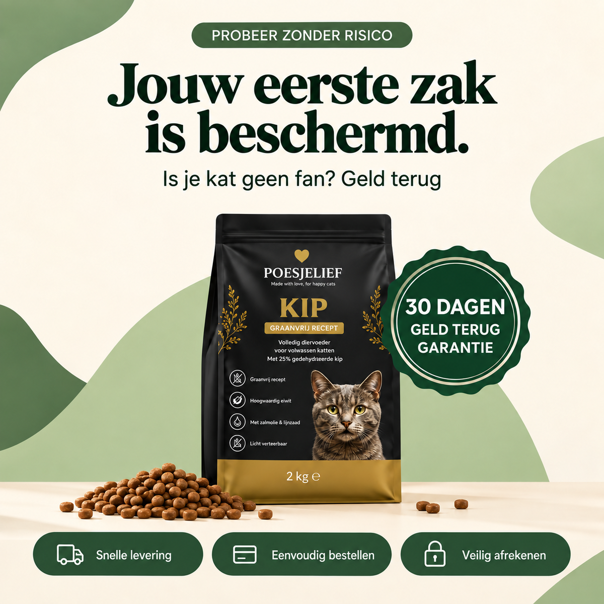 Premium Kat Graanvrij Kip